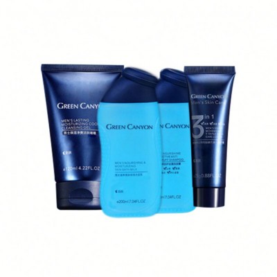 Men Skin Care Set Sea minerals Moisturizing Cream+Toner +Facial Cleanser Man Skin Care Cosmetics Gift Set 4pcs/set